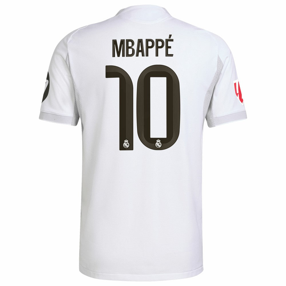 Kylian Mbappé Real Madrid 2025/26 Home Player Jersey White