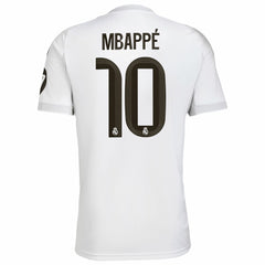 Kylian Mbappé Real Madrid 2025/26 Home Replica Player Jersey White