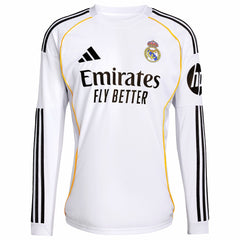 Kylian Mbappé Real Madrid 2025/26 Home Replica Player Jersey White