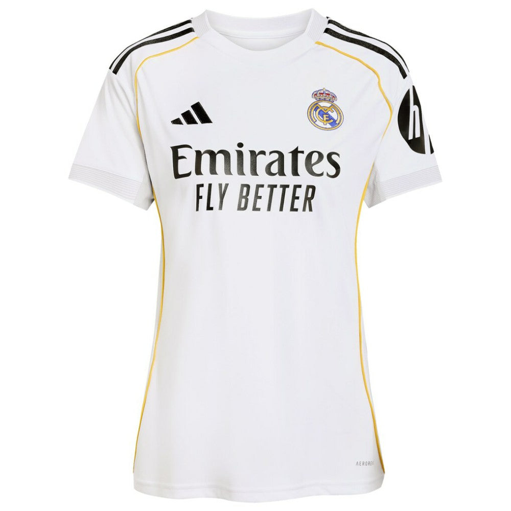 Kylian Mbappé Real Madrid Women's 2025/26 Home Replica Player Jersey White