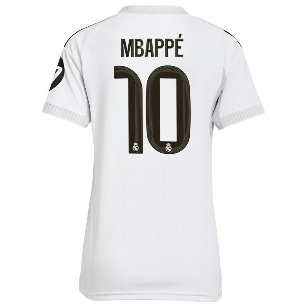 Kylian Mbappé Real Madrid Women's 2025/26 Home Replica Player Jersey White
