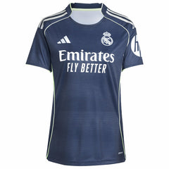 Kylian Mbappé Real Madrid Women's 2025/26 Away Replica Player Jersey Blue