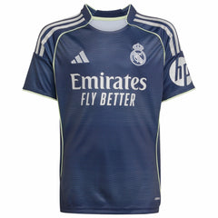 Kylian Mbappé Real Madrid Youth 2025/26 Away Replica Player Jersey Blue shop