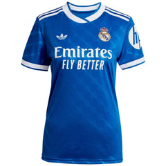 Kylian Mbappé Real Madrid Women's 2025/26 Third Replica Player Jersey Blue