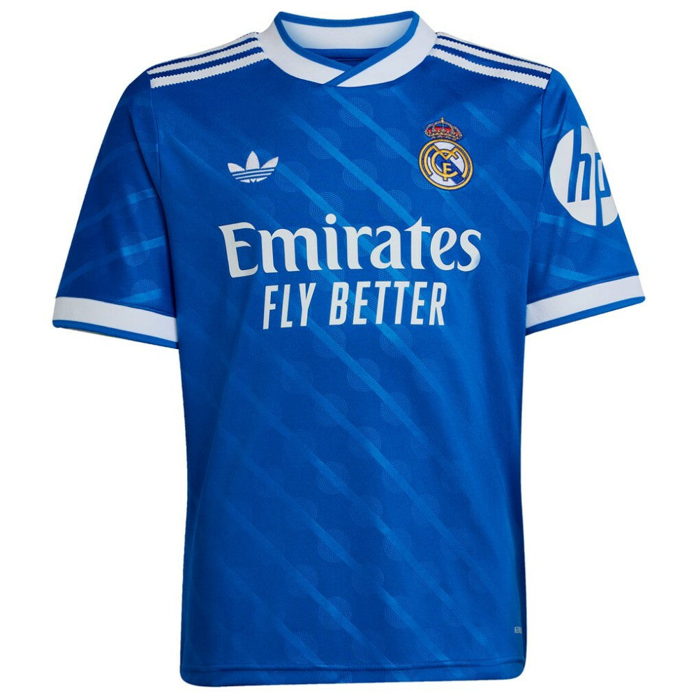 Kylian Mbappé Real Madrid Youth 2025/26 Third Replica Player Jersey Blue