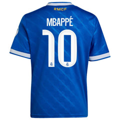 Kylian Mbappé Real Madrid Youth 2025/26 Third Replica Player Jersey Blue