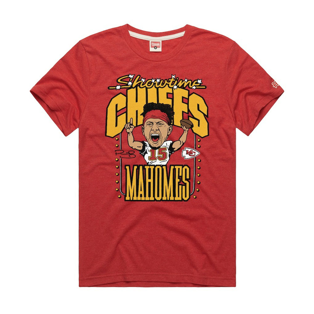 Patrick Mahomes Kansas City Chiefs Homage Unisex Caricature Player Graphic Tri-Blend T-Shirt Red