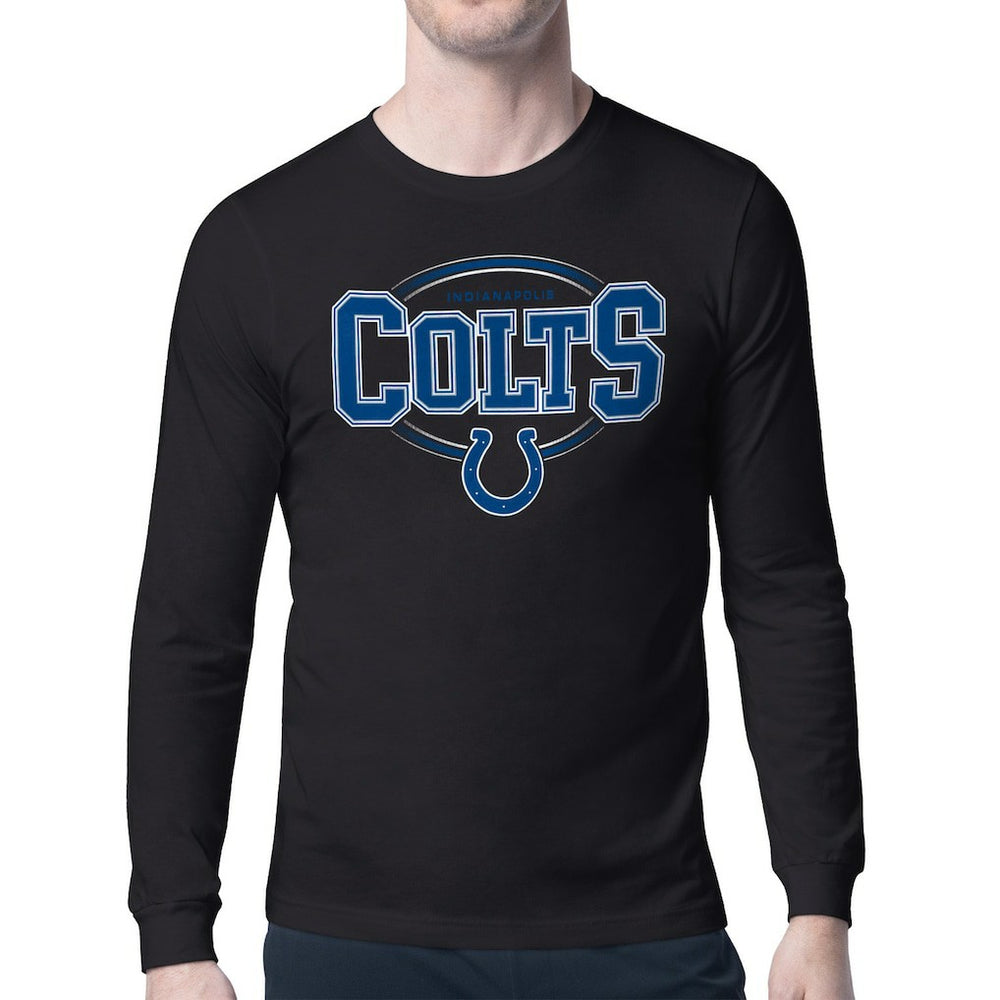 Indianapolis Colts Starter Team Track Graphic Long Sleeve T-Shirt Black