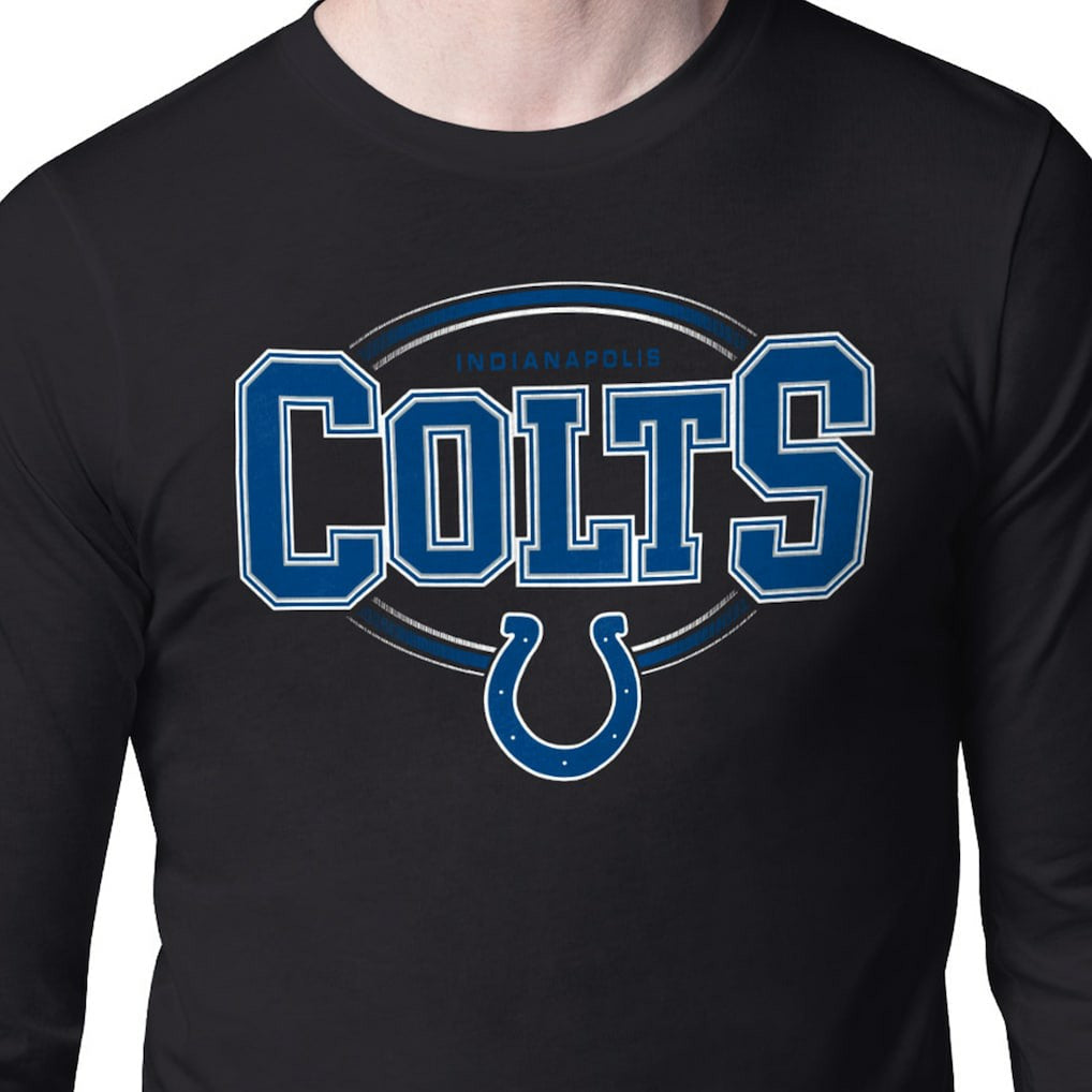 Indianapolis Colts Starter Team Track Graphic Long Sleeve T-Shirt Black