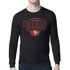 San Francisco 49ers Starter Team Track Graphic Long Sleeve T-Shirt Black