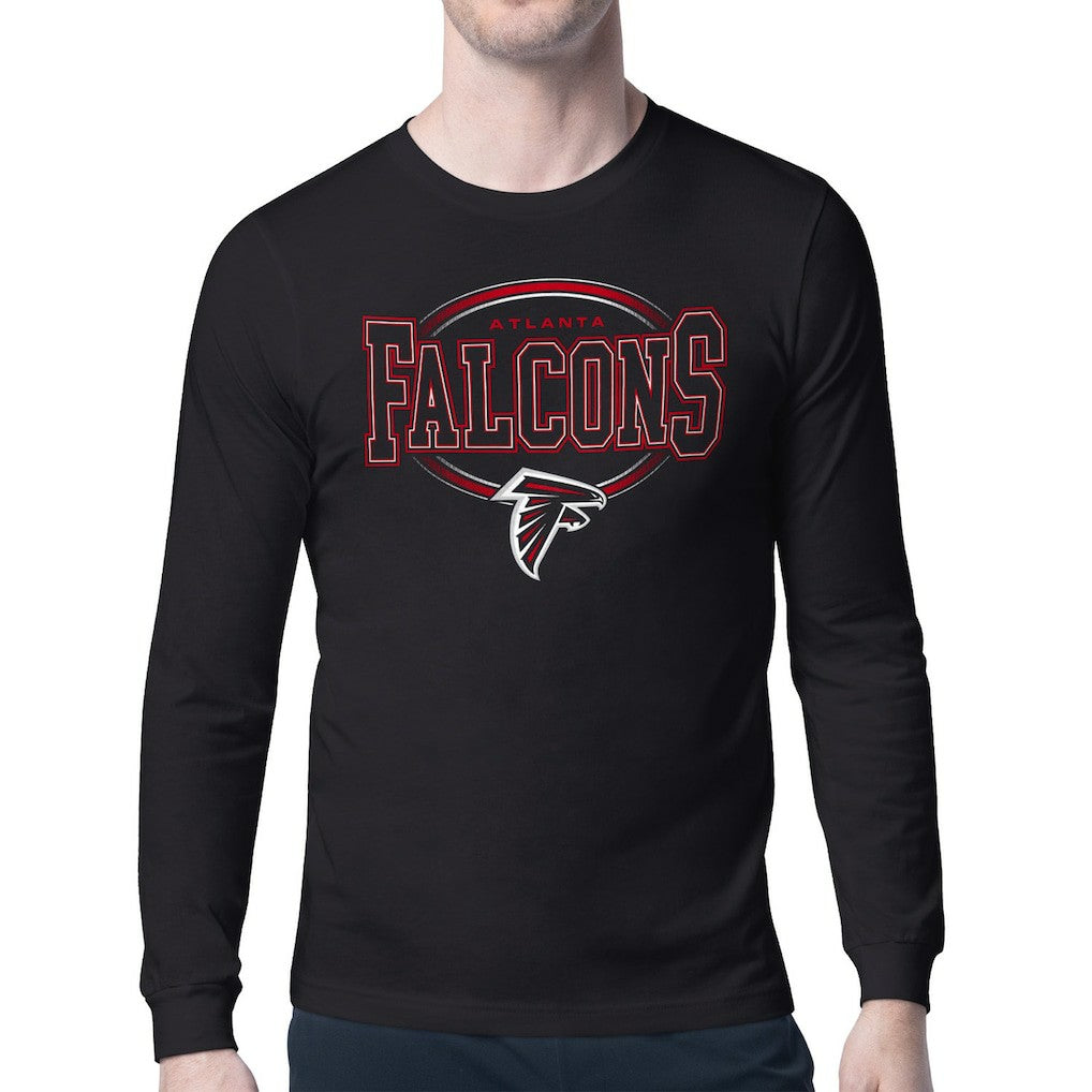 Atlanta Falcons Starter Team Track Graphic Long Sleeve T-Shirt Black