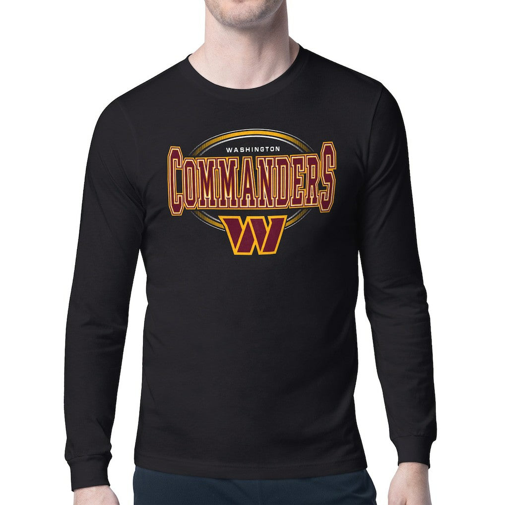 Washington Commanders Starter Team Track Graphic Long Sleeve T-Shirt Black