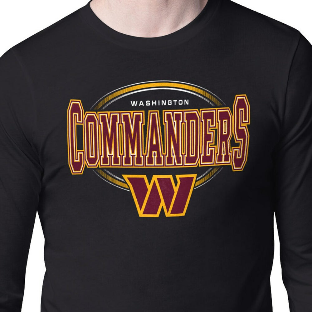 Washington Commanders Starter Team Track Graphic Long Sleeve T-Shirt Black