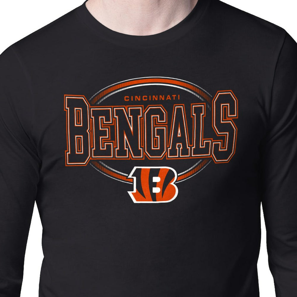 Cincinnati Bengals Starter Team Track Graphic Long Sleeve T-Shirt Black