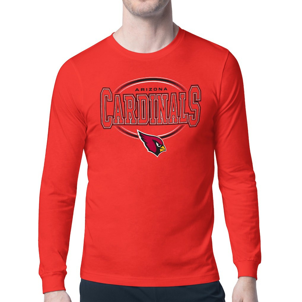 Arizona Cardinals Starter Team Track Graphic Long Sleeve T-Shirt Cardinal