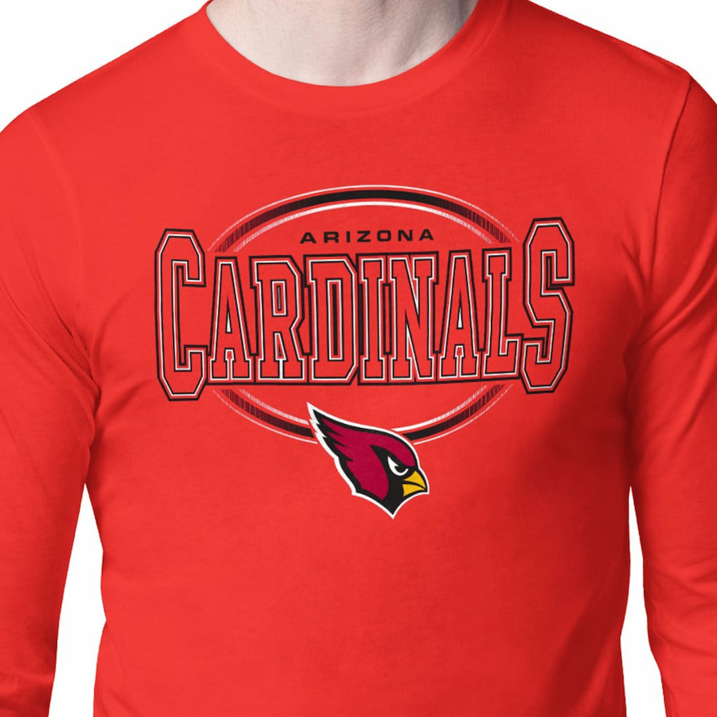 Arizona Cardinals Starter Team Track Graphic Long Sleeve T-Shirt Cardinal