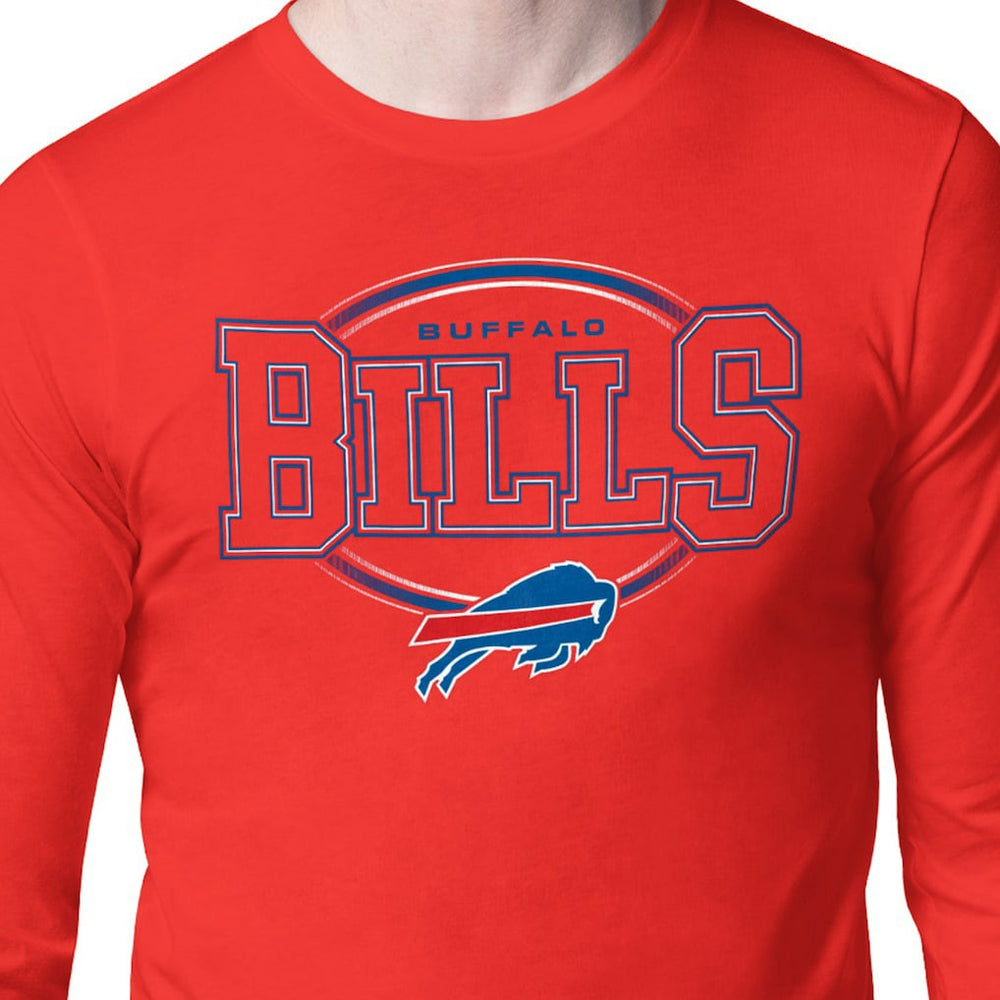 Buffalo Bills Starter Team Track Graphic Long Sleeve T-Shirt Red