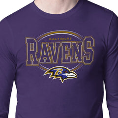 Baltimore Ravens Starter Team Track Graphic Long Sleeve T-Shirt Purple