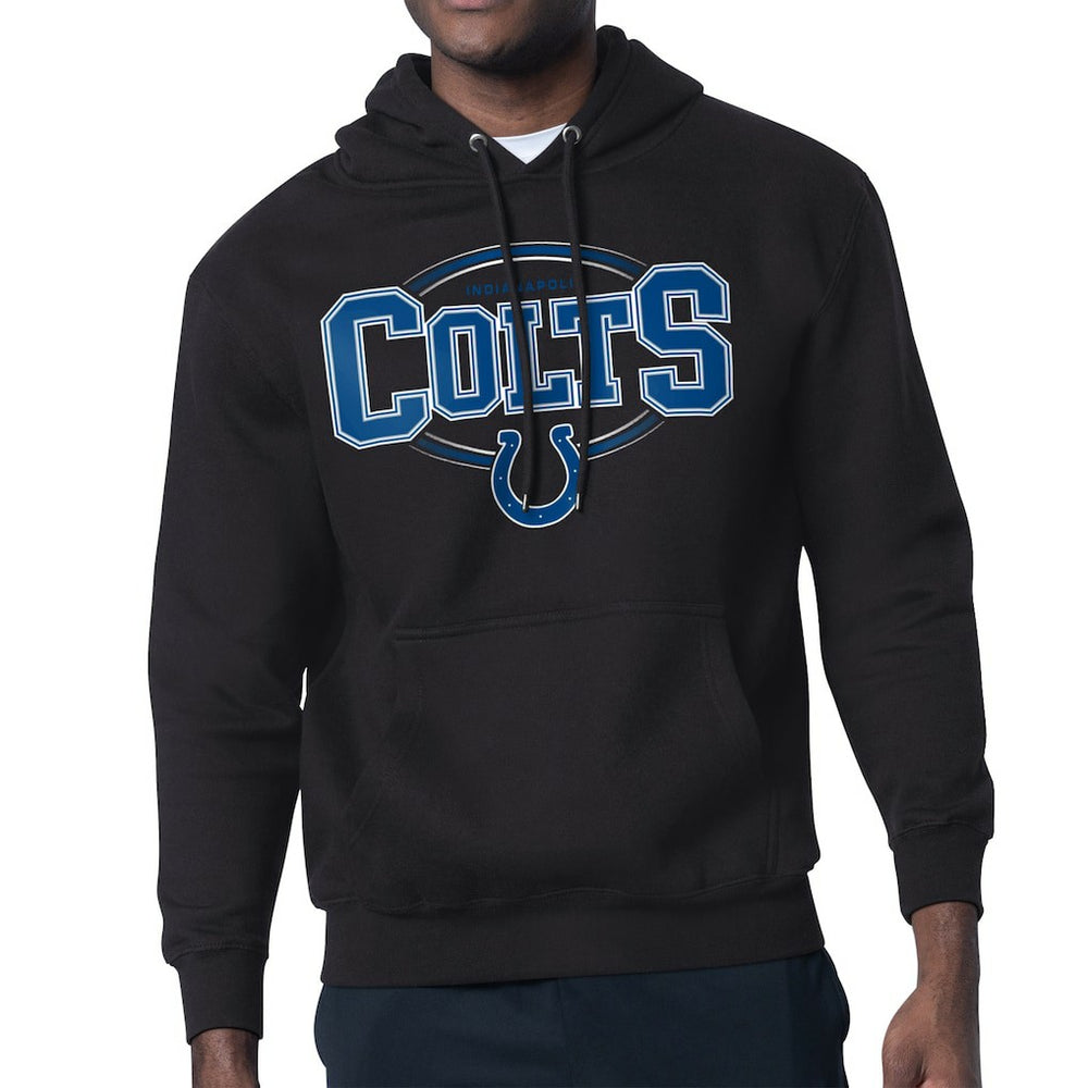 Indianapolis Colts Starter Team Track Graphic Pullover Hoodie Black