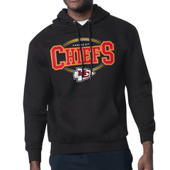 Kansas City Chiefs Starter Team Track Graphic Pullover Hoodie Black