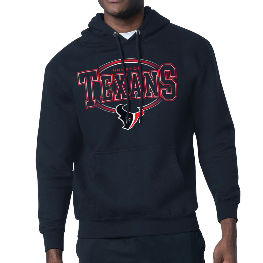 Houston Texans Starter Team Track Graphic Pullover Hoodie Navy