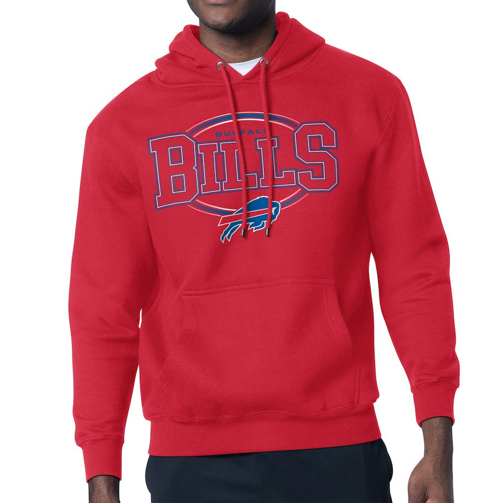 Buffalo Bills Starter Team Track Graphic Pullover Hoodie Red