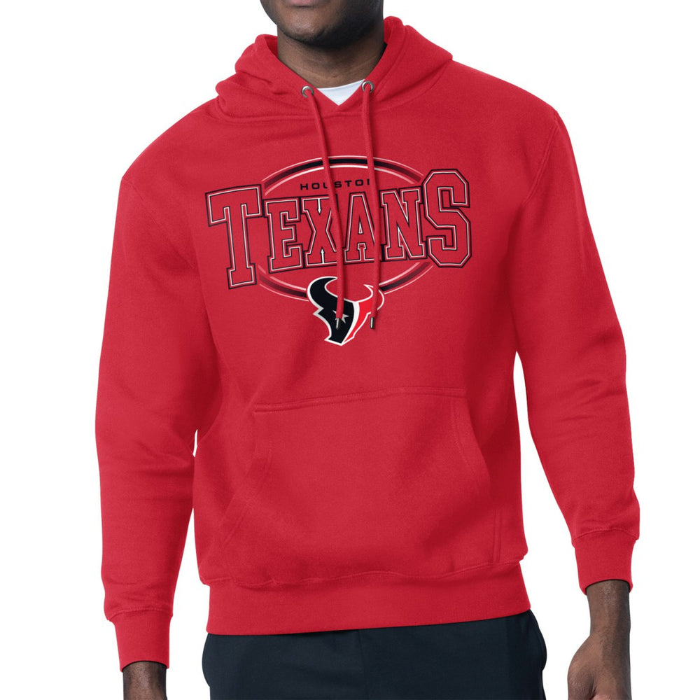 Houston Texans Starter Team Track Graphic Pullover Hoodie Red