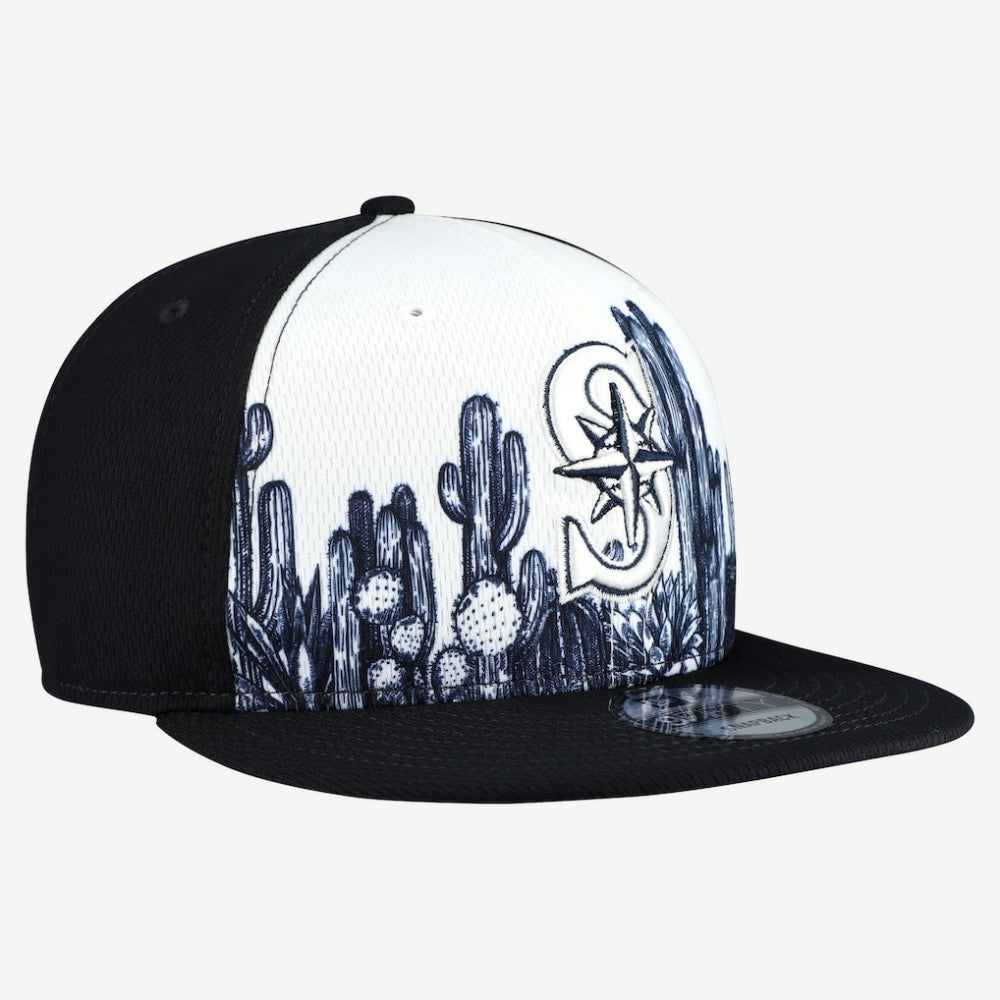 Seattle Mariners New Era 2026 Spring Training Fan Pack Grow 9FIFTY Snapback Hat - Navy Hats
