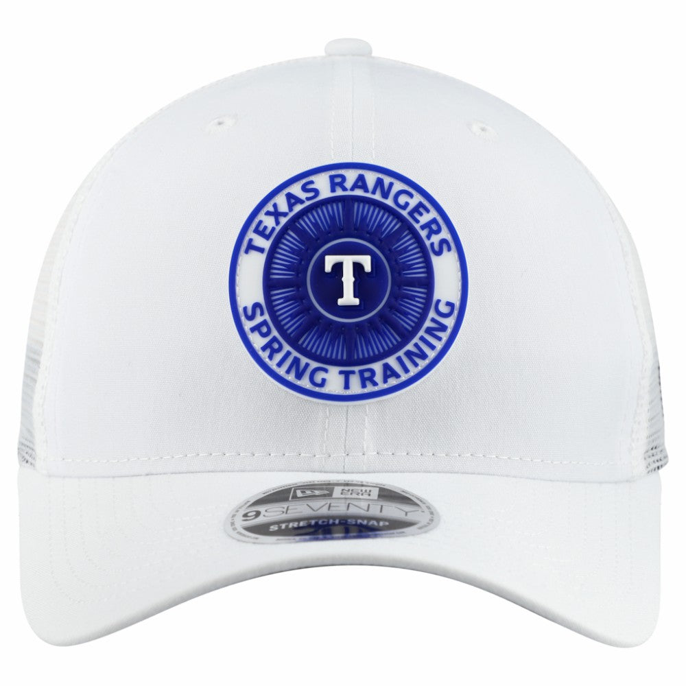 Texas Rangers New Era 2026 Spring Training Fan Pack 9SEVENTY Adjustable Trucker Hat - White Hats