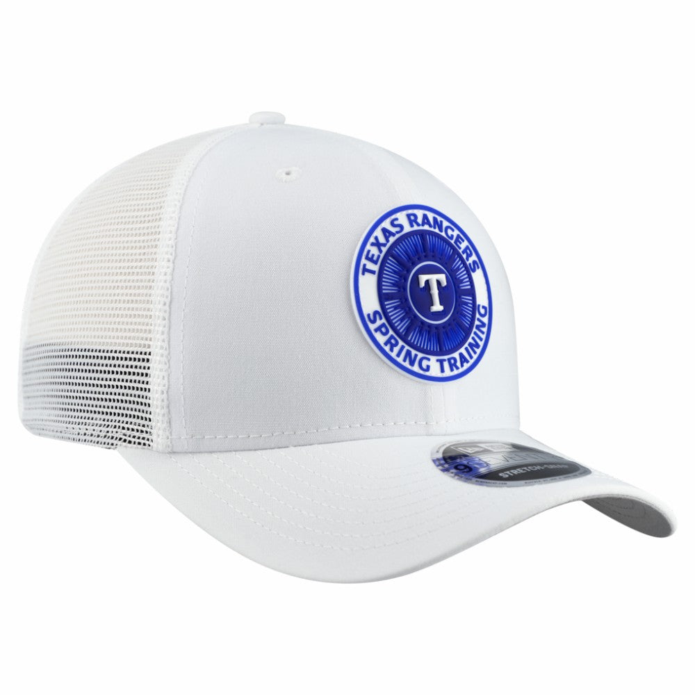 Texas Rangers New Era 2026 Spring Training Fan Pack 9SEVENTY Adjustable Trucker Hat - White Hats