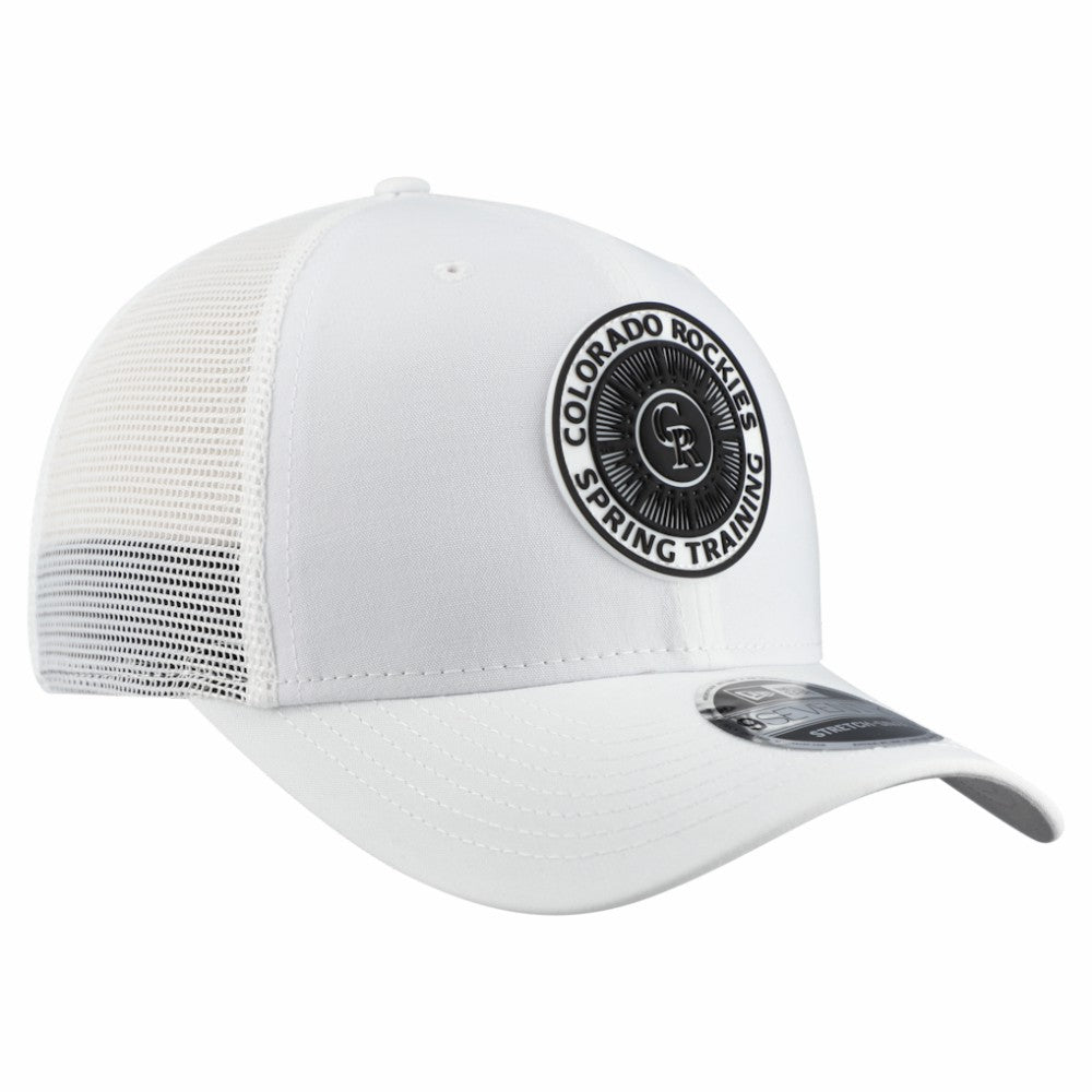 Colorado Rockies New Era 2026 Spring Training Fan Pack 9SEVENTY Adjustable Trucker Hat - White Hats