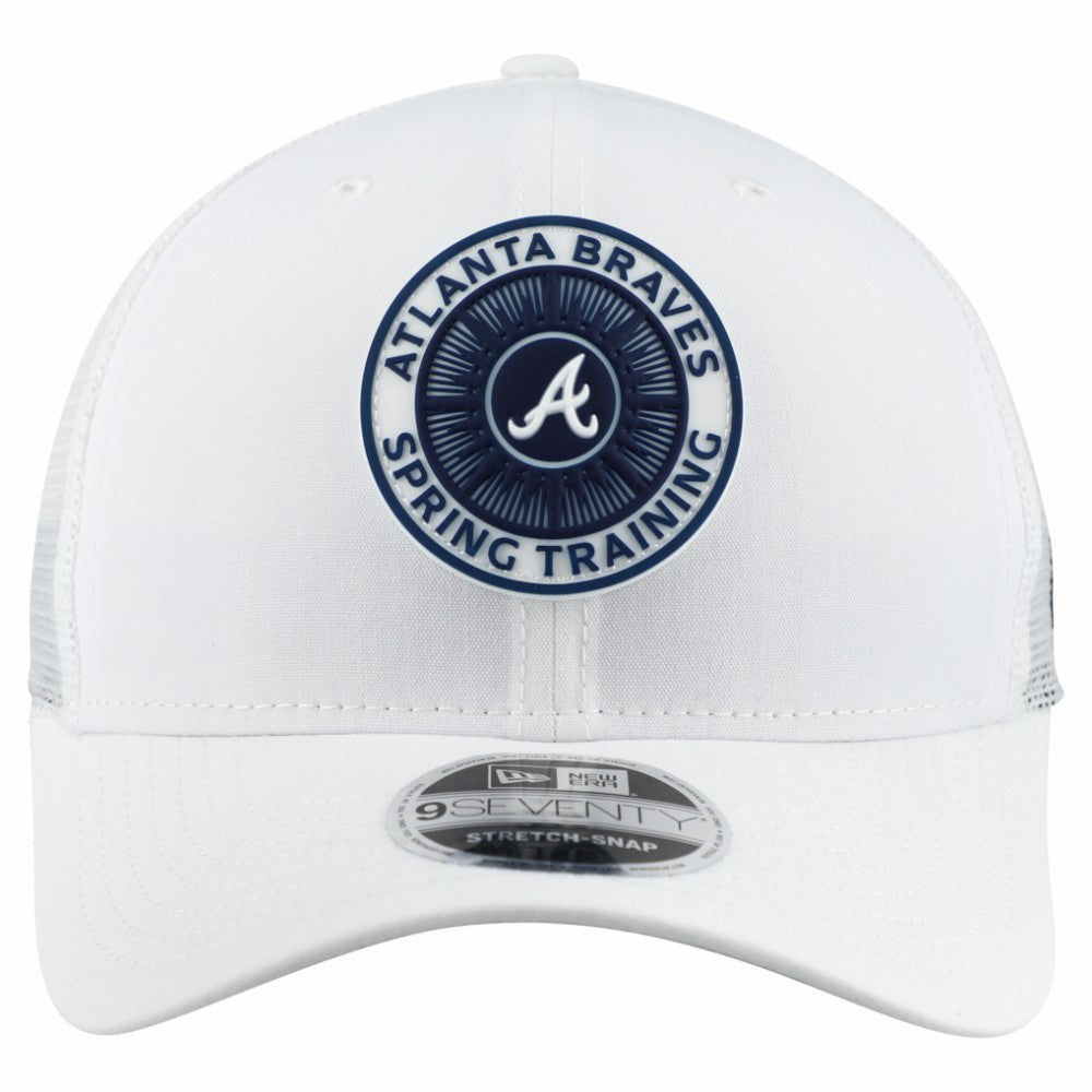 Atlanta Braves New Era 2026 Spring Training Fan Pack 9SEVENTY Adjustable Trucker Hat - White Hats