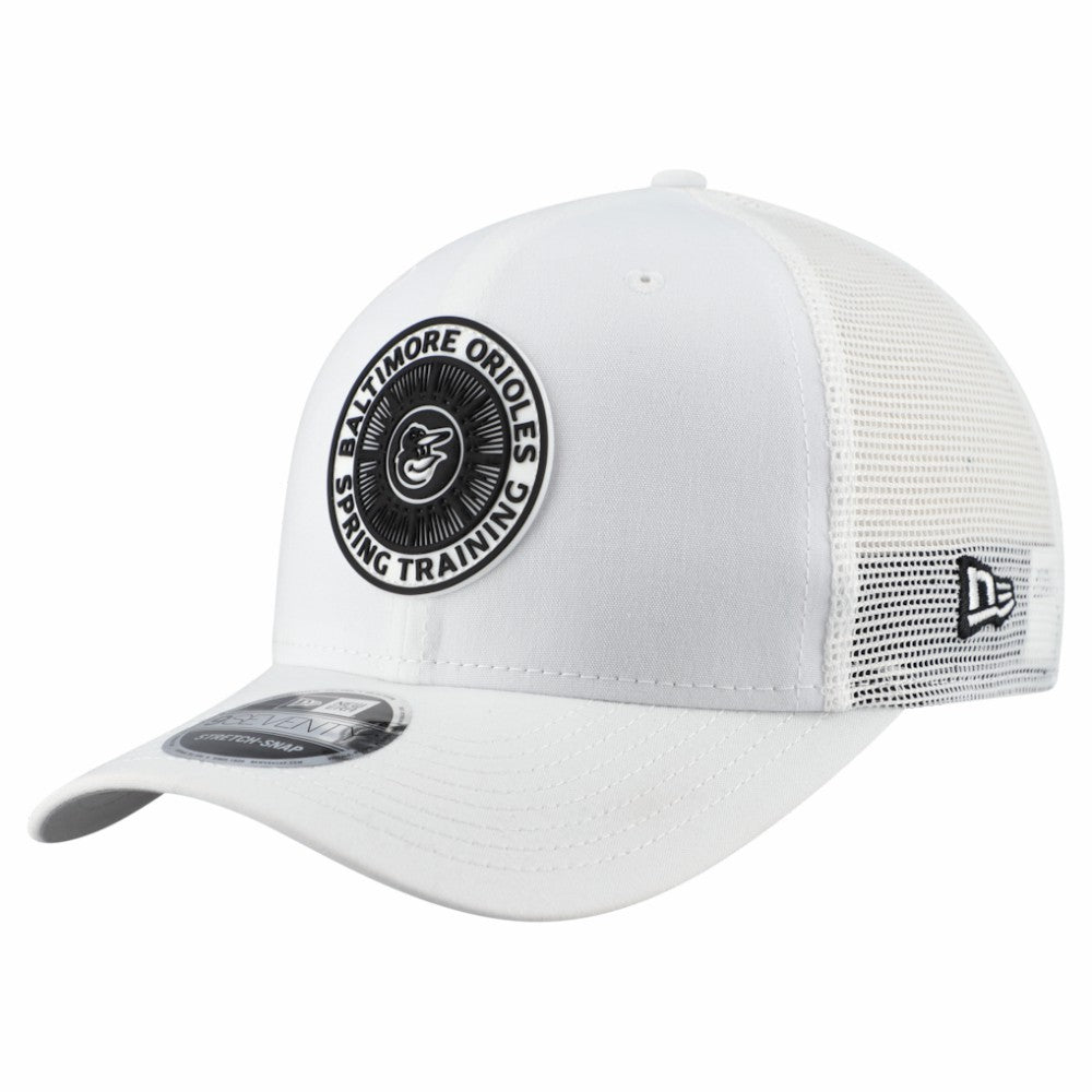 Baltimore Orioles New Era 2026 Spring Training Fan Pack 9SEVENTY Adjustable Trucker Hat - White Hats