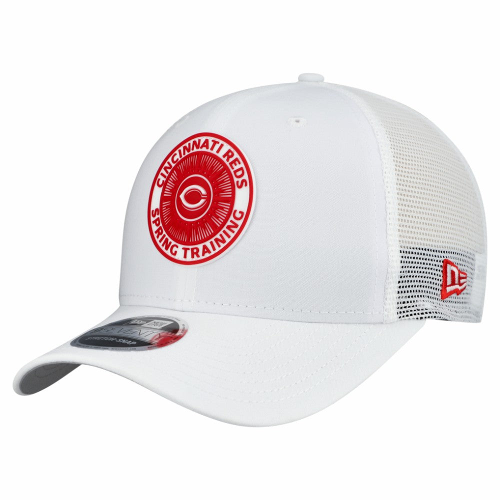 Cincinnati Reds New Era 2026 Spring Training Fan Pack 9SEVENTY Adjustable Trucker Hat - White Hats