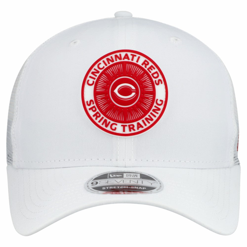 Cincinnati Reds New Era 2026 Spring Training Fan Pack 9SEVENTY Adjustable Trucker Hat - White Hats