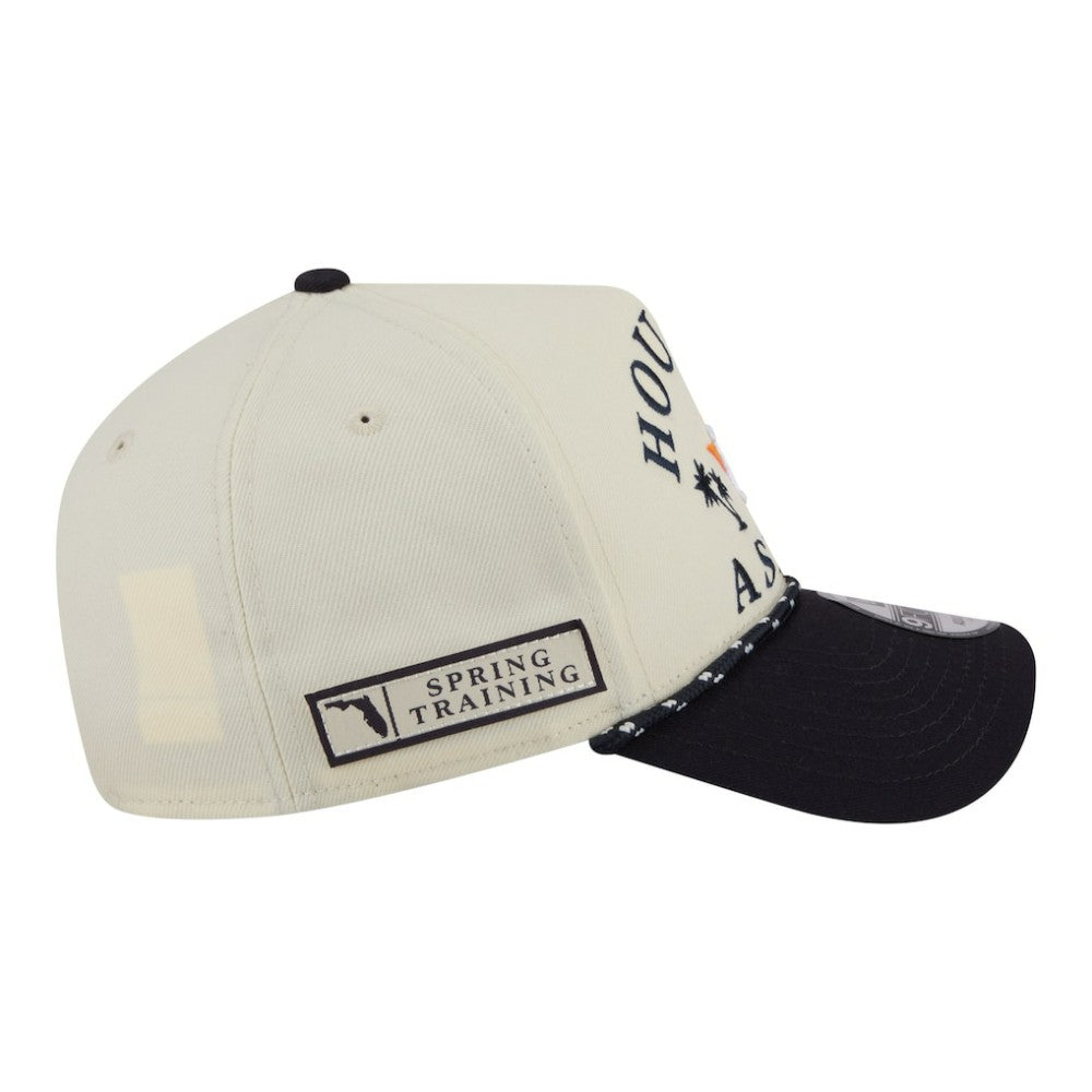 Houston Astros New Era 2026 Spring Training Fan Pack Rope A-Frame 9FORTY Adjustable Hat - Cream Hats