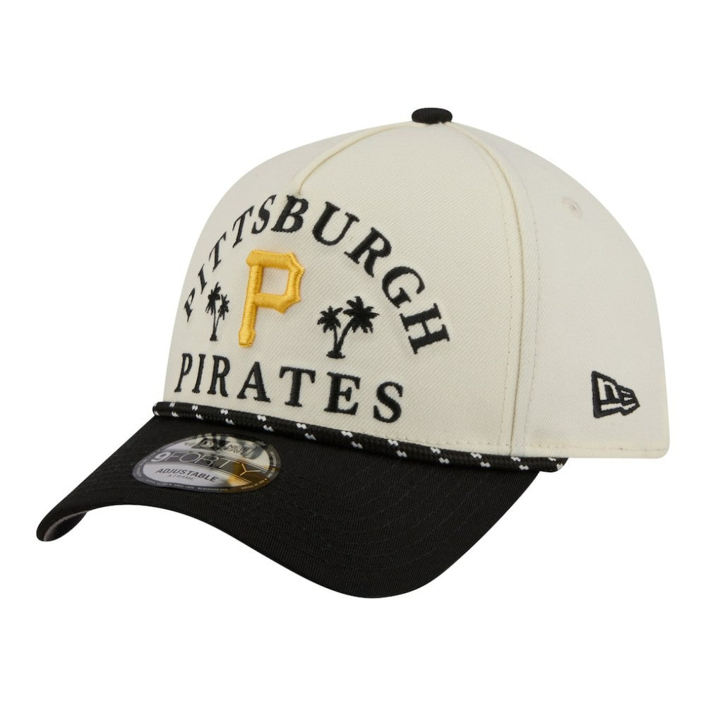 Pittsburgh Pirates New Era 2026 Spring Training Fan Pack Rope A-Frame 9FORTY Adjustable Hat - Cream Hats