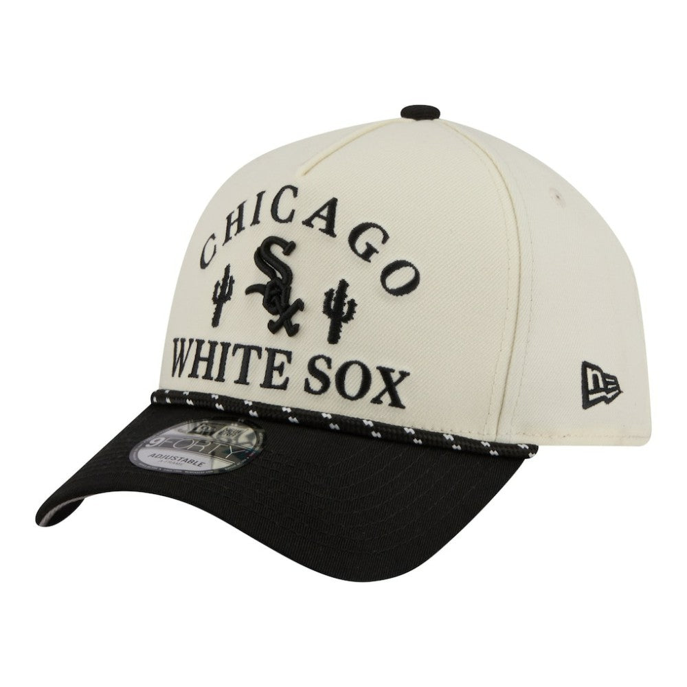 Chicago White Sox New Era 2026 Spring Training Fan Pack Rope A-Frame 9FORTY Adjustable Hat - Cream Hats