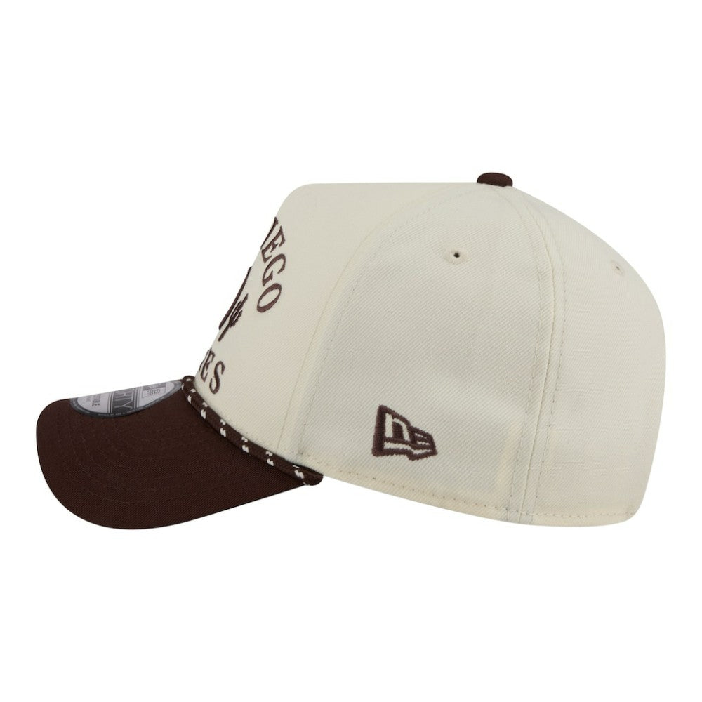 San Diego Padres New Era 2026 Spring Training Fan Pack Rope A-Frame 9FORTY Adjustable Hat - Cream Hats