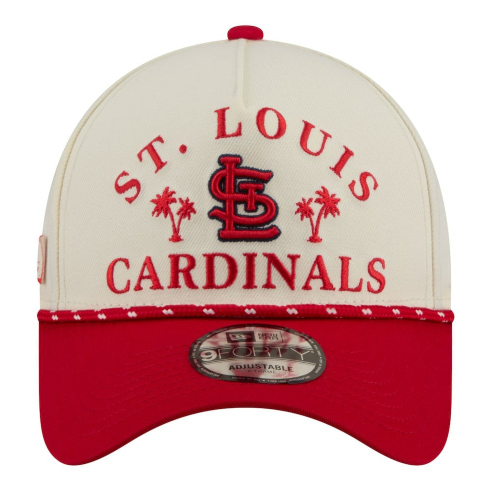 St. Louis Cardinals New Era 2026 Spring Training Fan Pack Rope A-Frame 9FORTY Adjustable Hat - Cream Hats