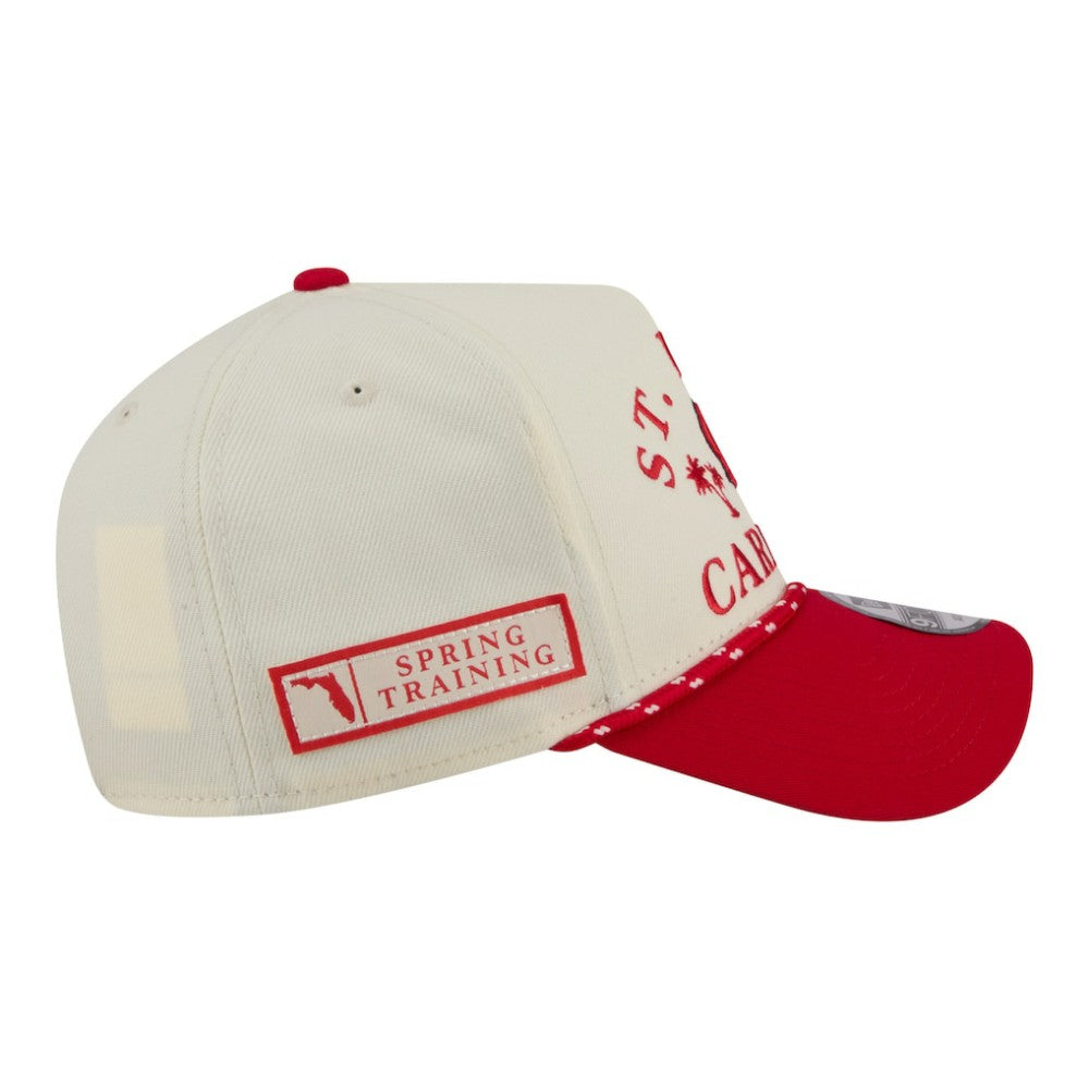 St. Louis Cardinals New Era 2026 Spring Training Fan Pack Rope A-Frame 9FORTY Adjustable Hat - Cream Hats