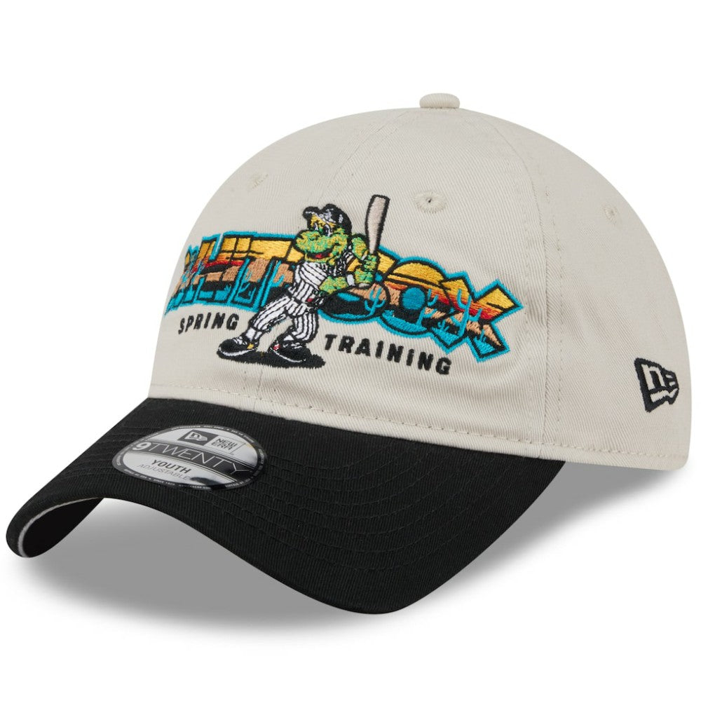 Chicago White Sox New Era Youth 2026 Spring Training Fan Pack Batter 9TWENTY Adjustable Hat - Stone/Black Hats