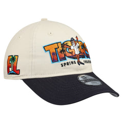 Detroit Tigers New Era Youth 2026 Spring Training Fan Pack Batter 9TWENTY Adjustable Hat - Stone/Navy Hats
