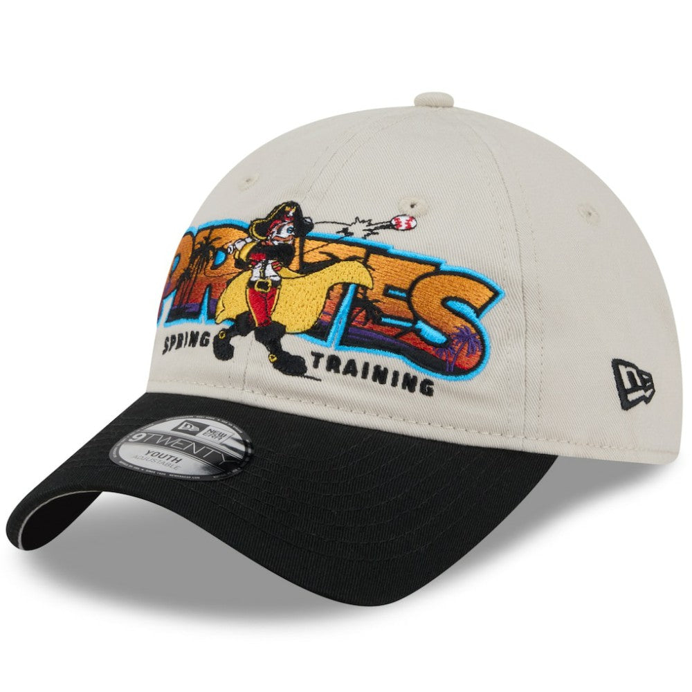 Pittsburgh Pirates New Era Youth 2026 Spring Training Fan Pack Batter 9TWENTY Adjustable Hat - Stone/Black Hats