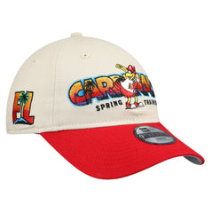 St. Louis Cardinals New Era Youth 2026 Spring Training Fan Pack Batter 9TWENTY Adjustable Hat - Stone/Red Hats