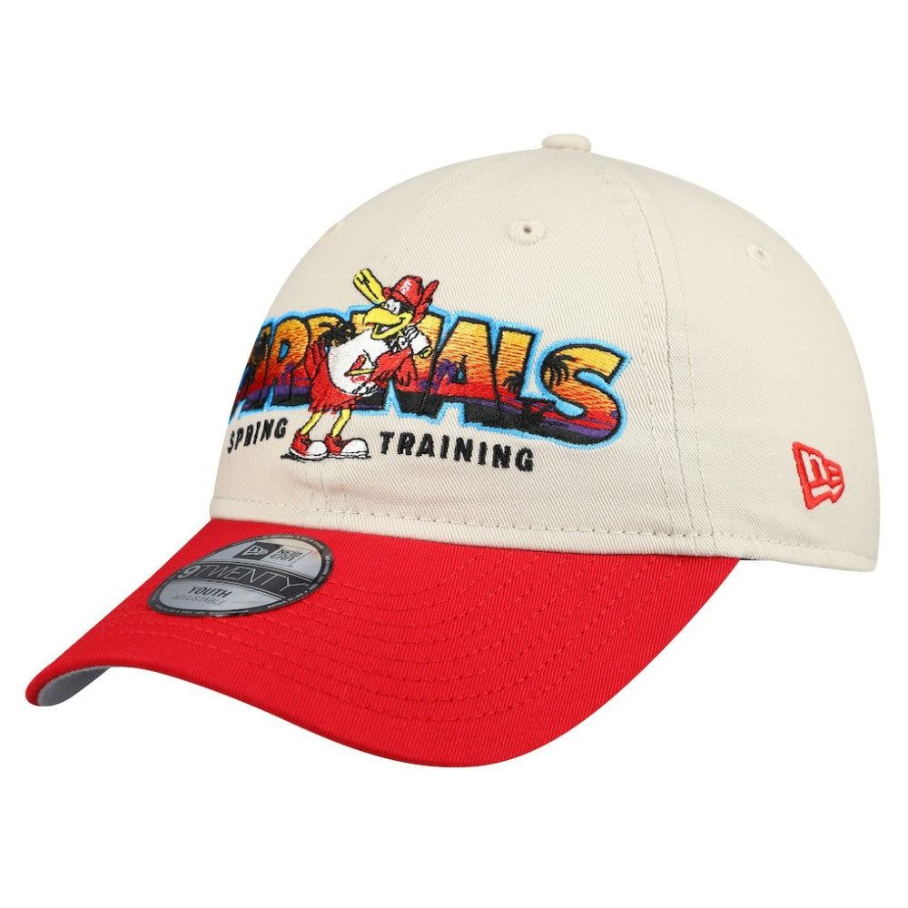 St. Louis Cardinals New Era Youth 2026 Spring Training Fan Pack Batter 9TWENTY Adjustable Hat - Stone/Red Hats