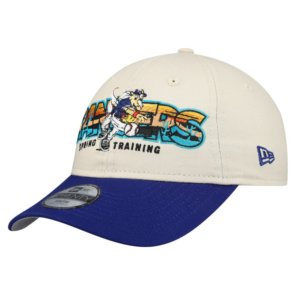 Texas Rangers New Era Youth 2026 Spring Training Fan Pack Batter 9TWENTY Adjustable Hat - Stone/Royal Hats