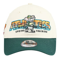 Athletics New Era Youth 2026 Spring Training Fan Pack Batter 9TWENTY Adjustable Hat - Stone/Green Hats