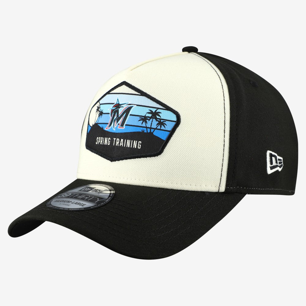 Miami Marlins New Era 2026 Spring Training Fan Pack Gradient 39THIRTY Flex Hat - Stone Hats