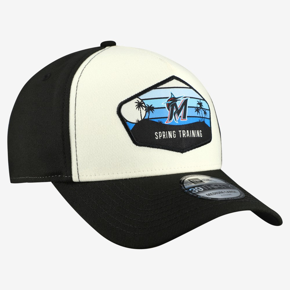 Miami Marlins New Era 2026 Spring Training Fan Pack Gradient 39THIRTY Flex Hat - Stone Hats
